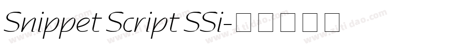 Snippet Script SSi字体转换
